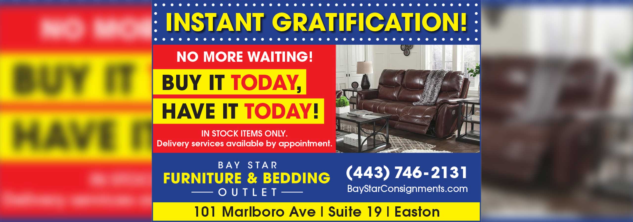 Instant Gratification - Buy it Today Have it Today